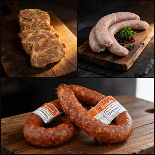 Grillpaket aus Gotha – Rostbrätl, Bratwurst & Knacker