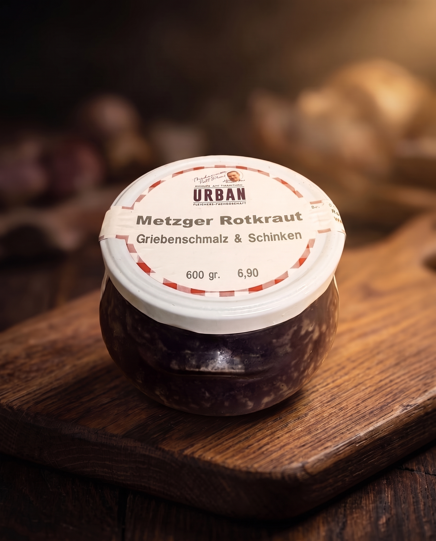 Metzger-Rotkraut mit Griebenschmalz & Schinken