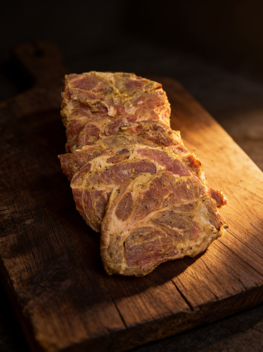 Original Thüringer Rostbrätl – in Bier-Senf-Marinade